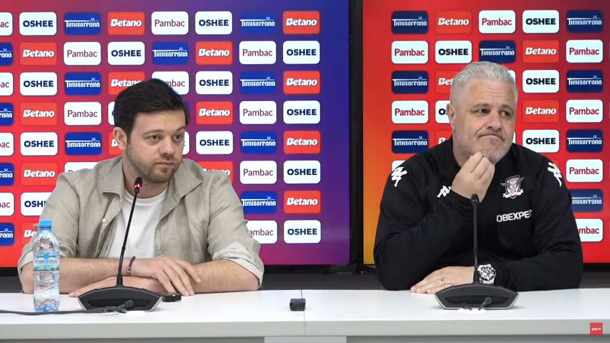 Victor Angelescu a intervenit la conferința de presă susținută de Marius Șumudică