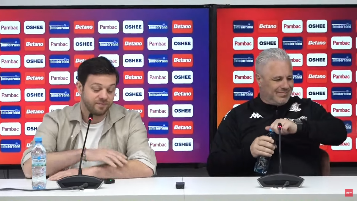 Victor Angelescu a intervenit la conferința de presă susținută de Marius Șumudică