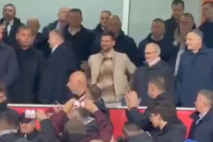 Novak Djokovic a fost în lojă la barajul pentru Mondial și s-a bucurat din plin de victorie