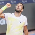 Damir Dzumhur după calificarea în „sferturi” la Țiriac Open Foto: Cristi Preda