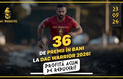 Zeci de premii în bani la Dac Warrior, competiția OCR și trail a anului în Prahova. Nu rata perioada de reduceri!