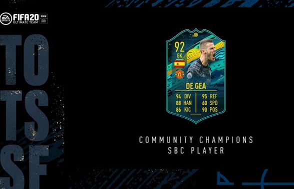 Cadou de 1 mai de la EA Sports: un card spectaculos cu David de Gea!