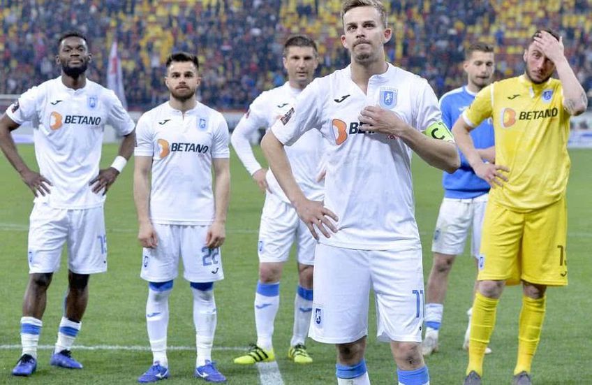 Universitatea Craiova se află la 4 lungimi în spatele liderului CFR Cluj în Liga 1