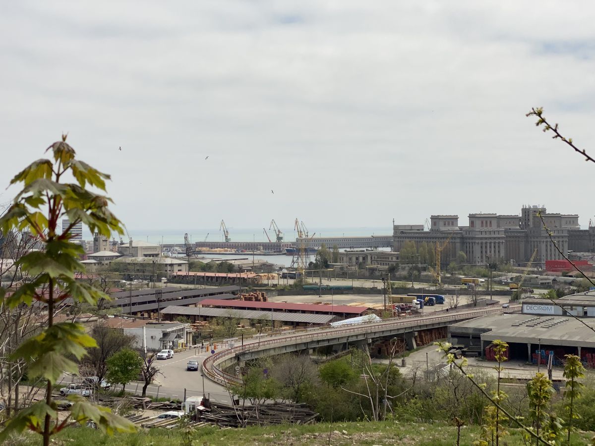 Fostul stadion „8 mai” din Constanța - Depozit de cherestea în 2021