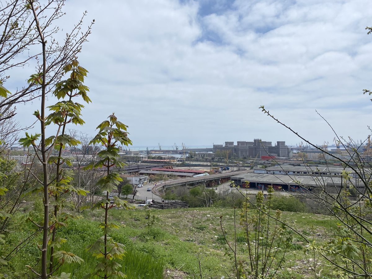 Fostul stadion „8 mai” din Constanța - Depozit de cherestea în 2021