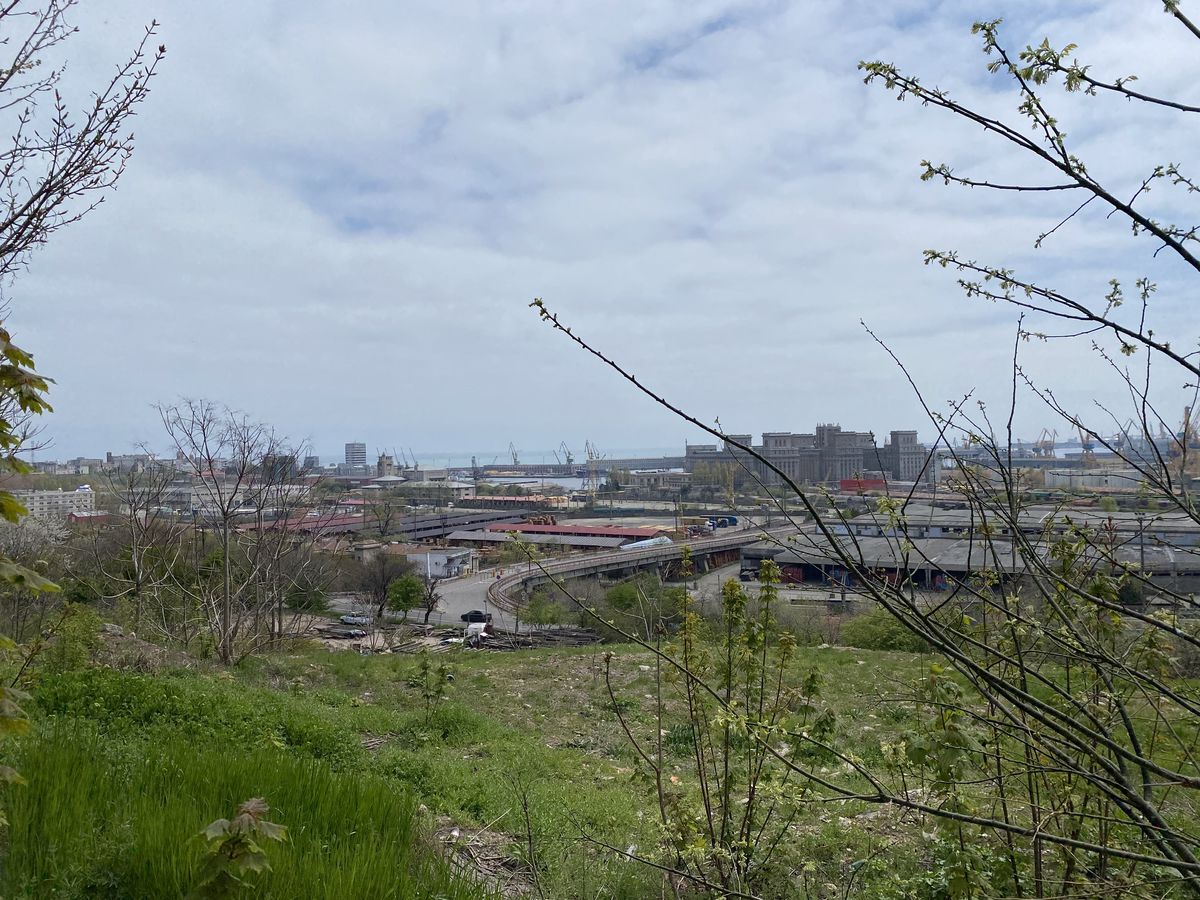 Fostul stadion „8 mai” din Constanța - Depozit de cherestea în 2021