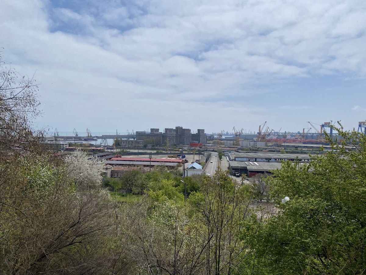 Fostul stadion „8 mai” din Constanța - Depozit de cherestea în 2021