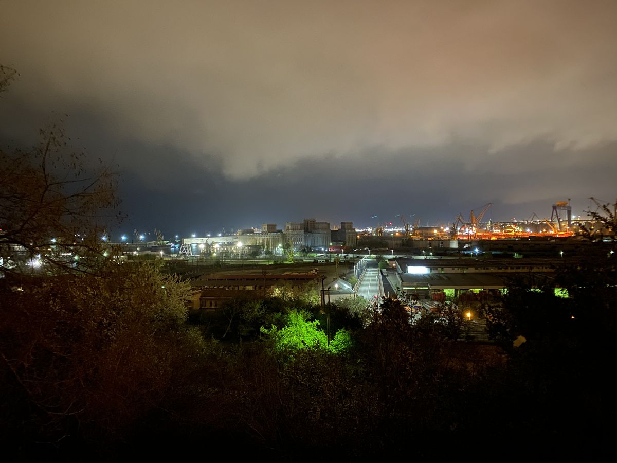 Fostul stadion „8 mai” din Constanța - Depozit de cherestea în 2021