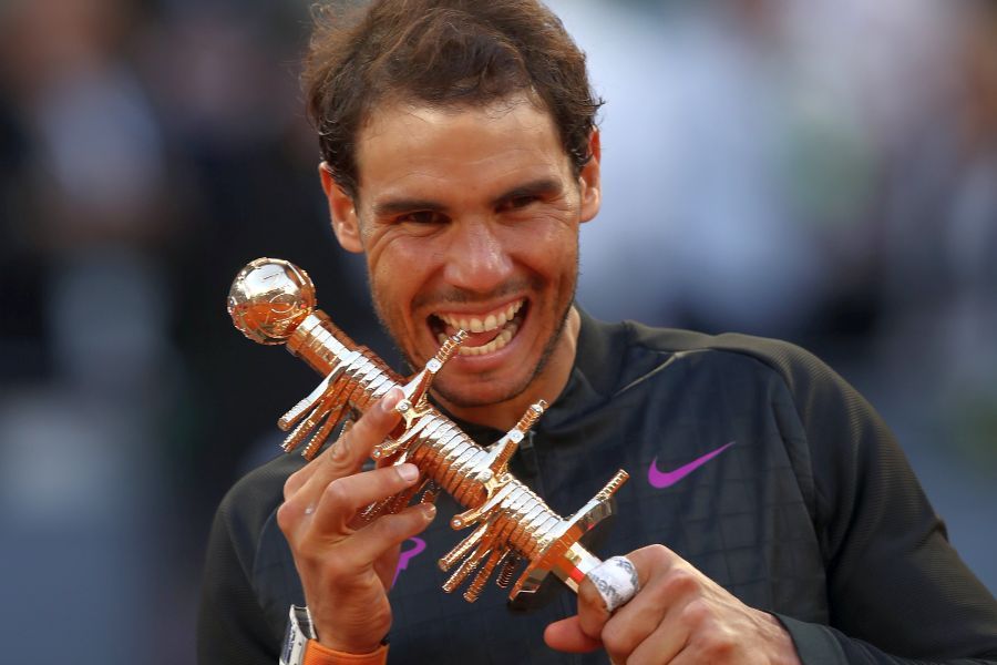 Rafael Nadal a câștigat de cinci ori trofeul la Madrid Rafael Nadal a câștigat de cinci ori trofeul la Madrid