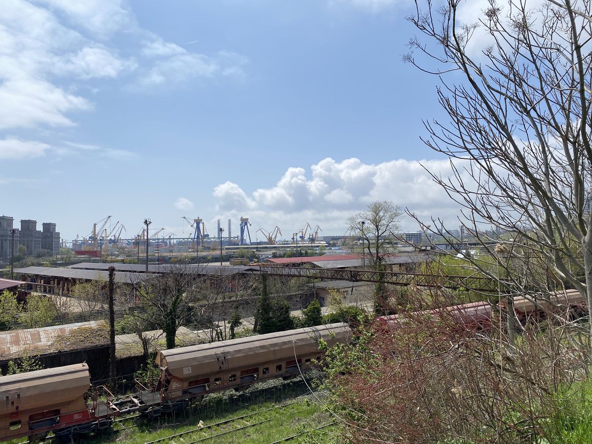 Fostul stadion „8 mai” din Constanța - Depozit de cherestea în 2021