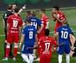 FCU Craiova a deschis scorul în minutul 50 al meciului cu UTA, de pe teren propriu, în urma unei lovituri libere dictate eronat de arbitrul Sorin Costreie.