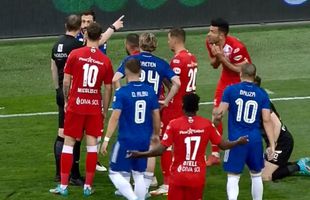 Greșeală flagrantă la gol în FCU Craiova - UTA! Ce a făcut arbitrul în loc să dea ROȘU pentru un fault brutal + Penalty cerut la ultima fază