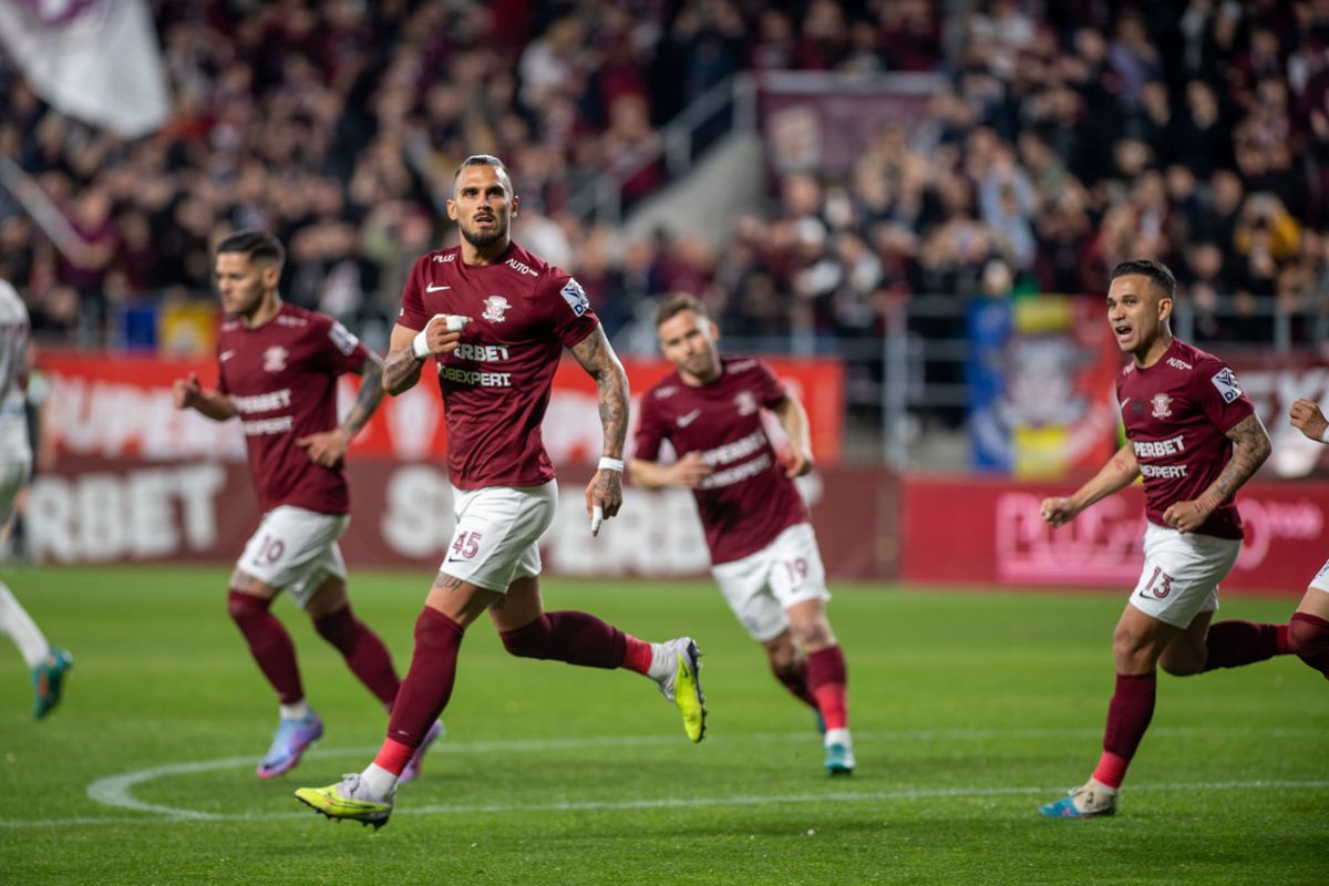 Rapid - CFR Cluj, epilogul rundei #6 din play-off, imagini din meci