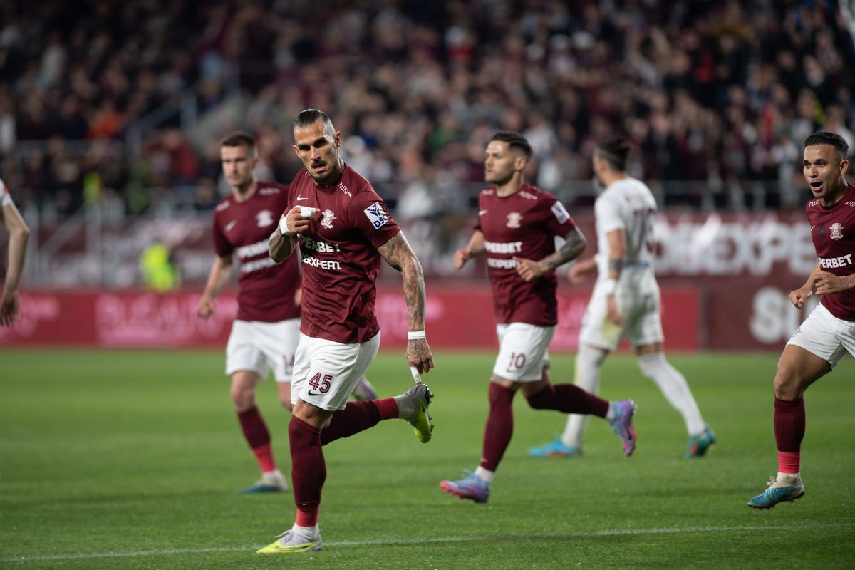 Rapid - CFR Cluj, epilogul rundei #6 din play-off, imagini din meci