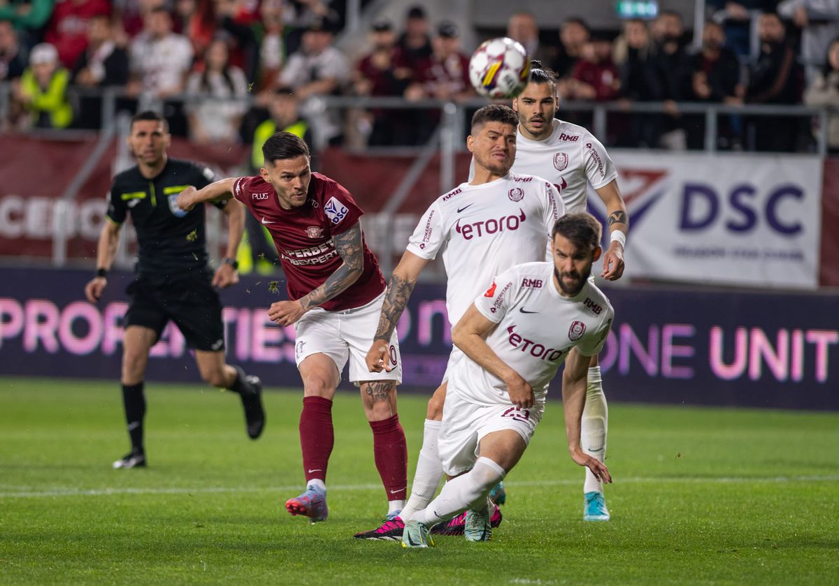 Eroul Rapidului cu CFR Cluj explică ce se întâmplă cu echipa lui Dan Petrescu: „Are cam același stil de joc”