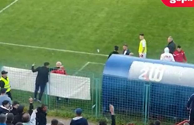 Nu s-a văzut la TV: au aruncat cu sticle în Burcă! Cum a reacționat tehnicianului + un fan a fost evacuat