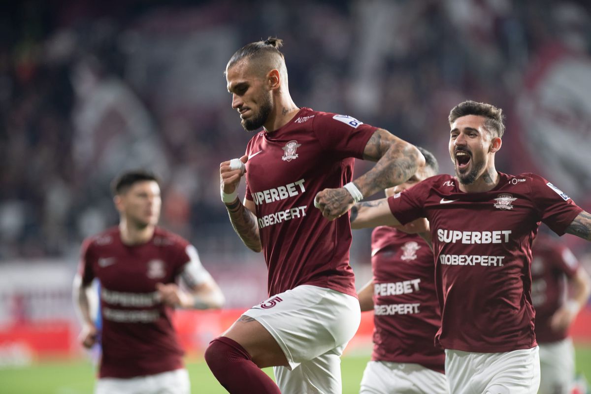 Rapid - CFR Cluj, epilogul rundei #6 din play-off, imagini din meci