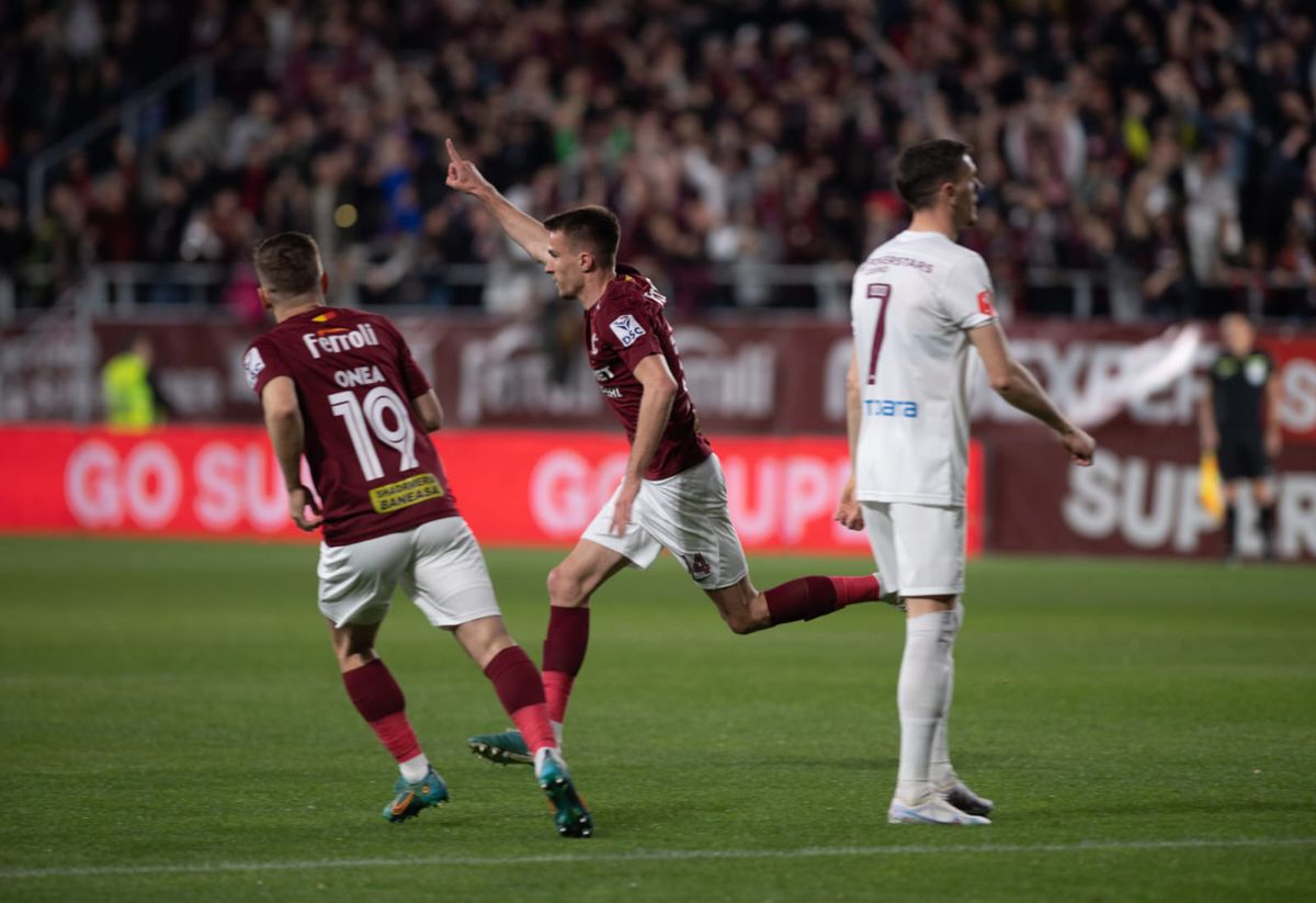 Rapid - CFR Cluj, epilogul rundei #6 din play-off, imagini din meci