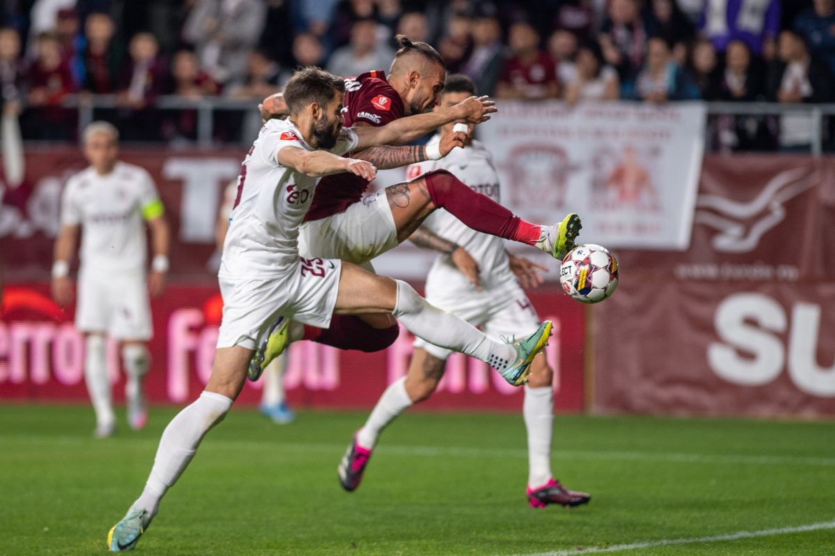 Rapid - CFR Cluj, epilogul rundei #6 din play-off, imagini din meci