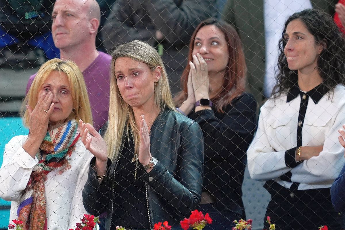 Familia lui Rafael Nadal, în lacrimi în timpul ceremoniei de la Madrid