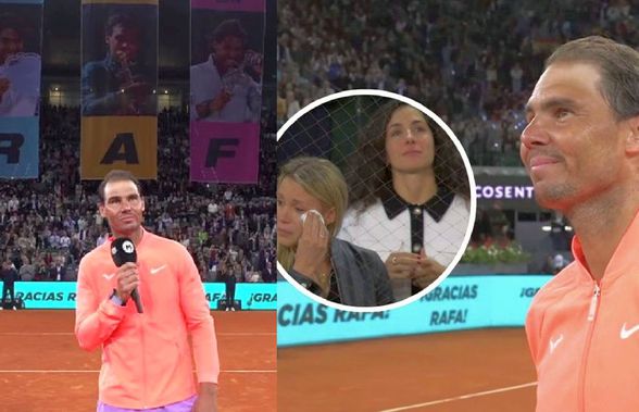 Rafa Nadal y nada más » Noapte copleșitoare la Madrid: eliminat, „Regele Zgurii” și-a luat adio de la turneu. Soția și sora au plâns în arenă + Românul menționat în discursul de rămas-bun