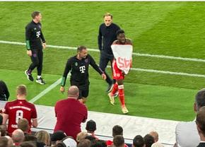 Momentul ratat de camere în minutul 87 din Bayern - Real Madrid! Inclusiv Tuchel a început să râdă
