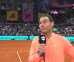 Scenografia pregătită la Madrid pentru Rafael Nadal / Sursă foto: Captură Twitter