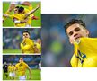 Colaj cu fotografii realizate de Alex Hojda la meciul de fotbal Germania-România