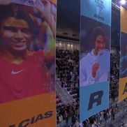 Scenografia pregătită la Madrid pentru Rafael Nadal / Sursă foto: Captură Twitter