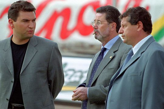 Cristi Borcea, Cornel Dinu și Ion Marin, în 2002 / Sursă foto: Arhivă Gazeta Sporturilor