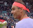 Rafael Nadal, în momentul în care află scorul din Bayern - Real Madrid