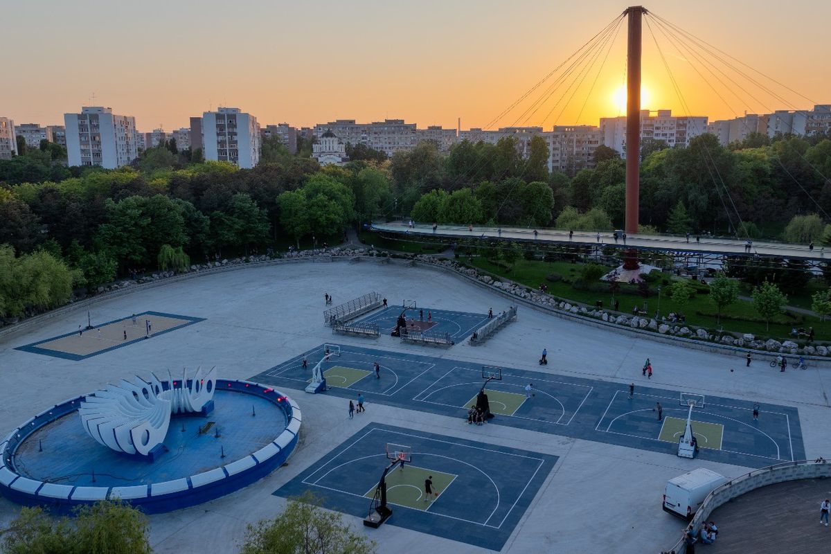 Baschet în Parcul Drumul Taberei din Sectorul 6