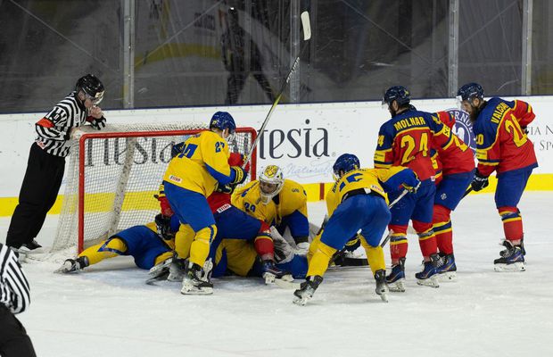 „A fost un meci între bărbați și băieți” » România, făcută KO de Ucraina la Campionatul Mondial de Hochei