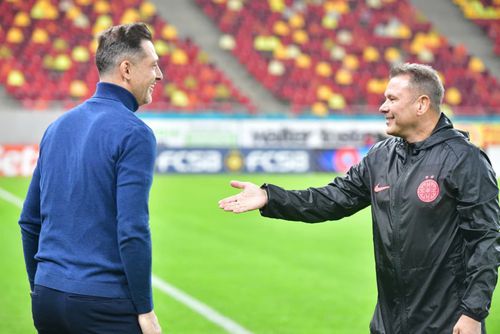 Mirel Rădoi și Thomas Neubert / Foto: Ionuț Iordache GSP