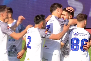 Gol marcat din ofsaid în Chindia Târgoviște - Steaua, în etapa 7 a play-off-ului din Liga 2