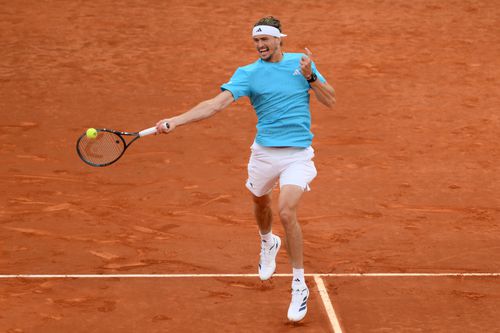 Alexader Zverev în acțiune FOTO Guliver/GettyImages