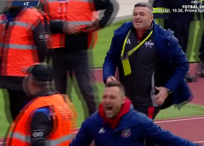 Ce scene în prelungiri la Chindia - Steaua! Oprița a sprintat spre Peluza Sud