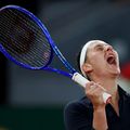 Marta Kostyuk sărbătorind calificarea în finala de la Madrid Foto: Guliver/GettyImages