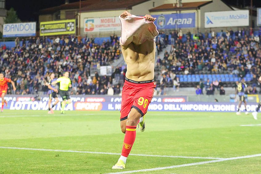 Walid Cheddira, sărbătoare în Pisa - Lecce / FOTO: GettyImages
