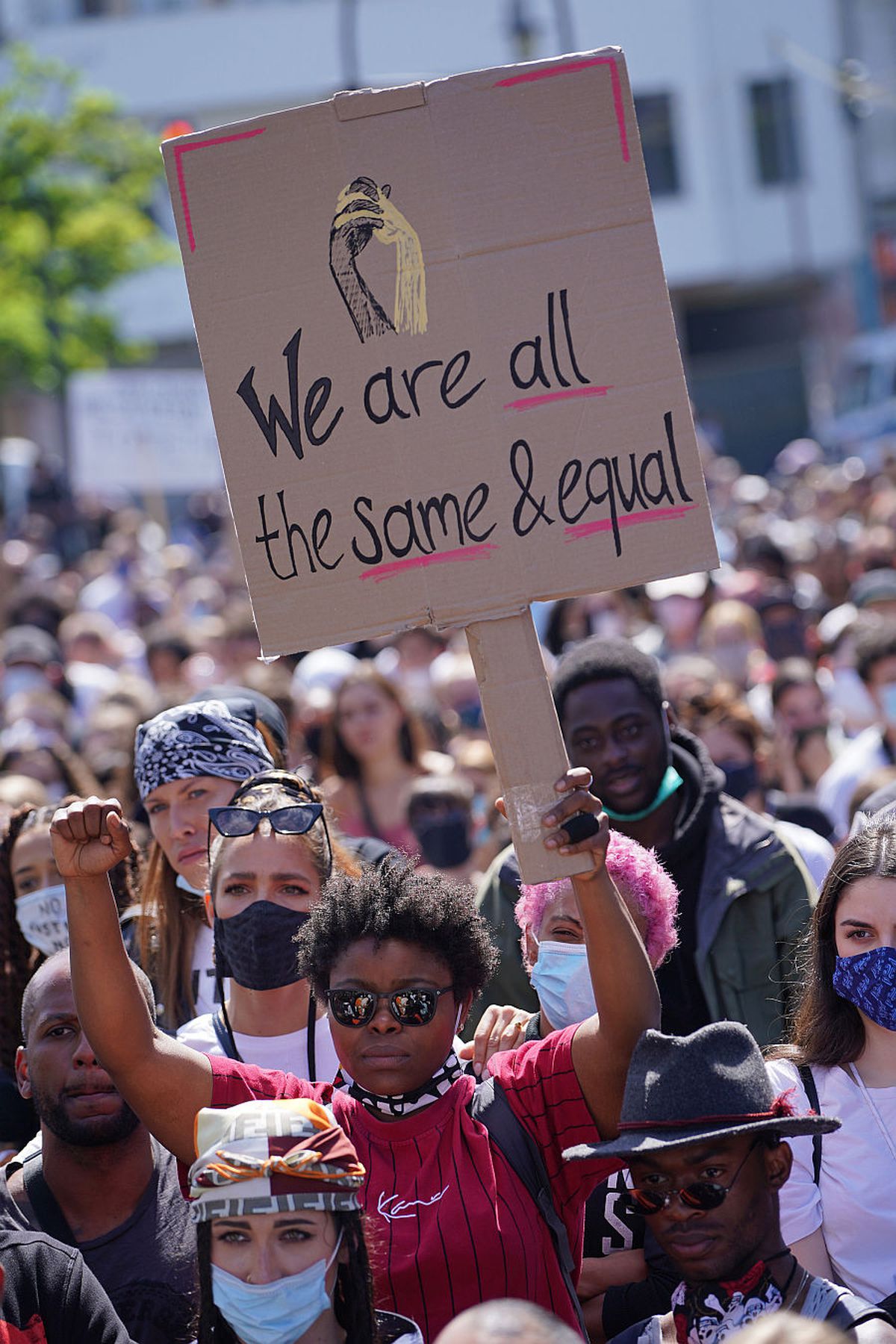 FOTO Fostă baschetbalistă de la Brașov implicată în protestele din SUA după moartea lui George Floyd: „Black lives matter”