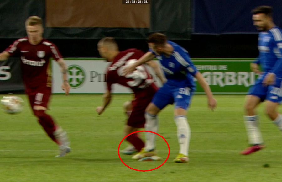 FOTO: Captură TV @Orange Sport 1 Circ pentru Conference League » CFR o bate pe FCU Craiova cu ajutorul lui Kovacs și ocupă ultimul loc european!