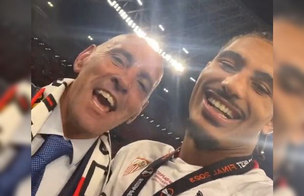 „Te rog să mă transferi!”. Imaginile serii după finala Europa League » Mutare de 12 milioane de euro „parafată” chiar pe gazon: „Gata, e făcută!”