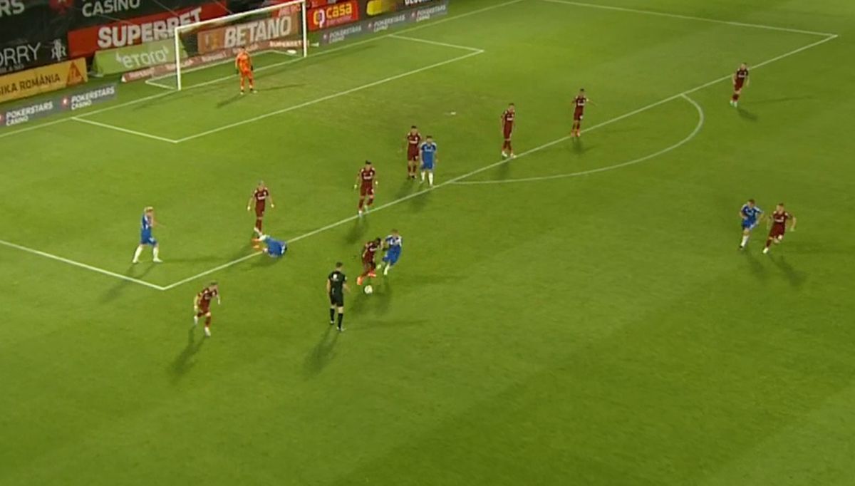 Juan Bauza, eliminat în CFR Cluj - FCU Craiova