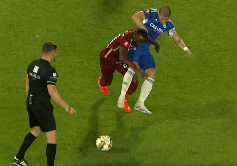 FOTO: Captură TV @Orange Sport 1 Circ pentru Conference League » CFR o bate pe FCU Craiova cu ajutorul lui Kovacs și ocupă ultimul loc european!