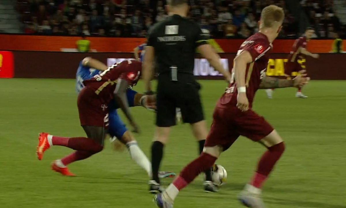 Juan Bauza, eliminat în CFR Cluj - FCU Craiova