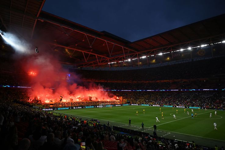 Atmosferă incendiară la Dortmund - Real Madrid/ foto Guliver/GettyImages