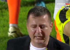 Imagini COPLEȘITOARE! Ianis Zicu a început să plângă în hohote după promovarea cu Metaloglobus