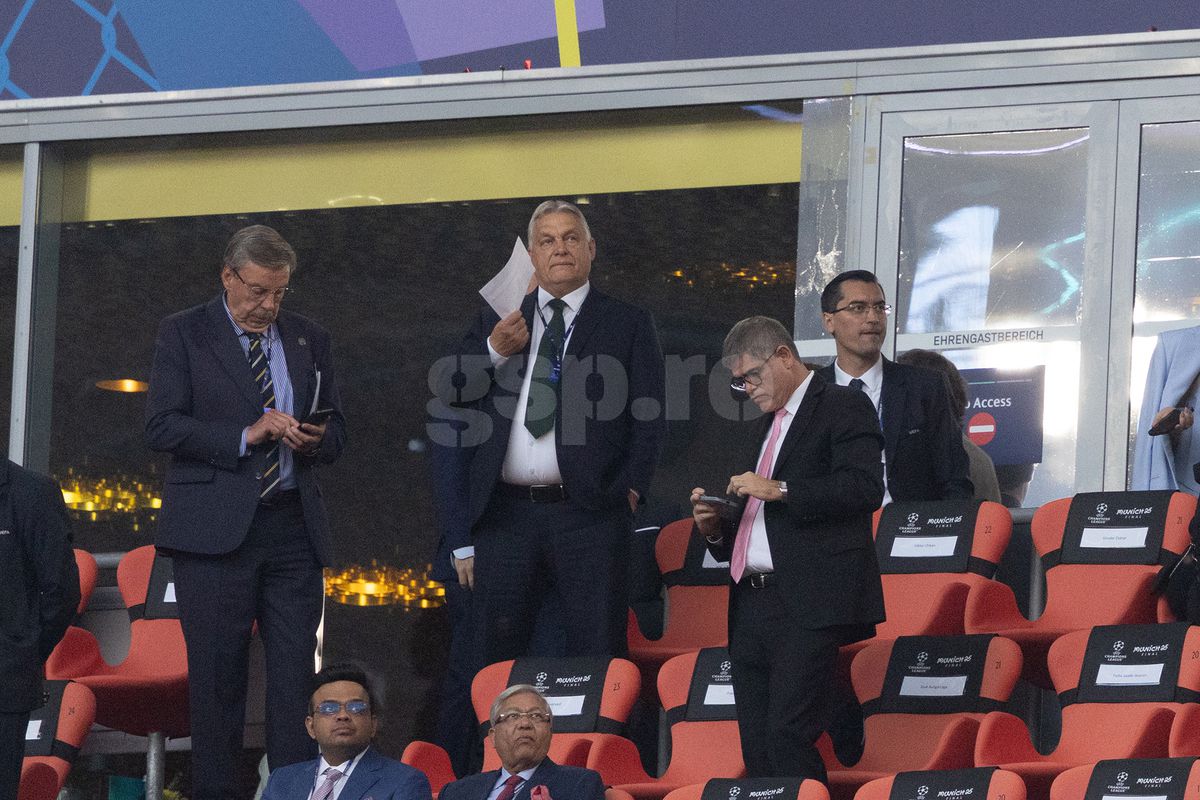 Viktor Orban la finala Ligii Campionilor de la Munchen
