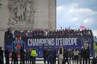 Parisul, în sărbătoare! Imagini memorabile: zeci de mii de fani au întâmpinat-o pe PSG » Discursul președintelui Macron