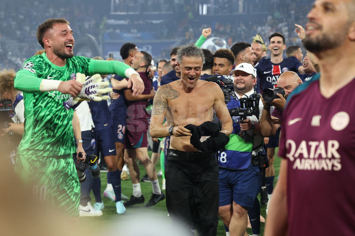 Luis Enrique la finalul meciului